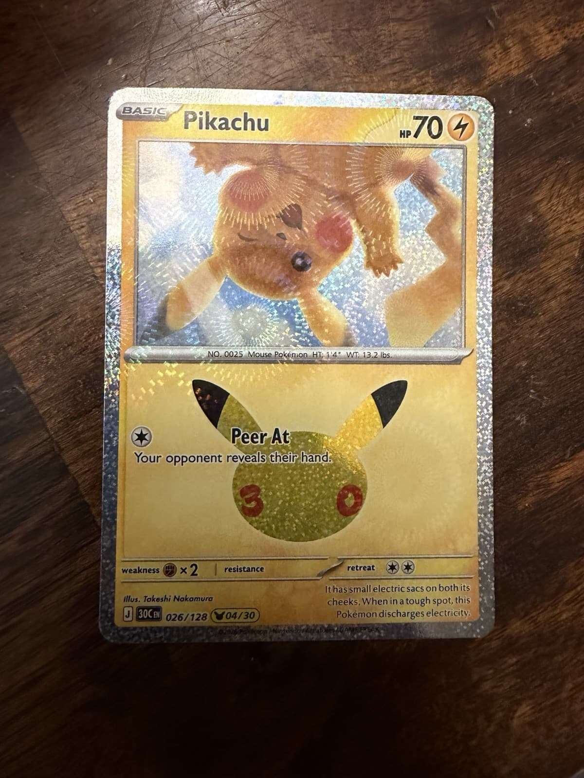#26 2026 Pokemon 30th Celebration Pikachu
