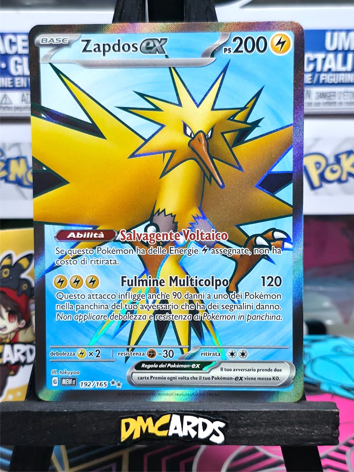 Pokemon Zapdos Ex 192/165 | Set 151 Mew Italiano | Near Mint