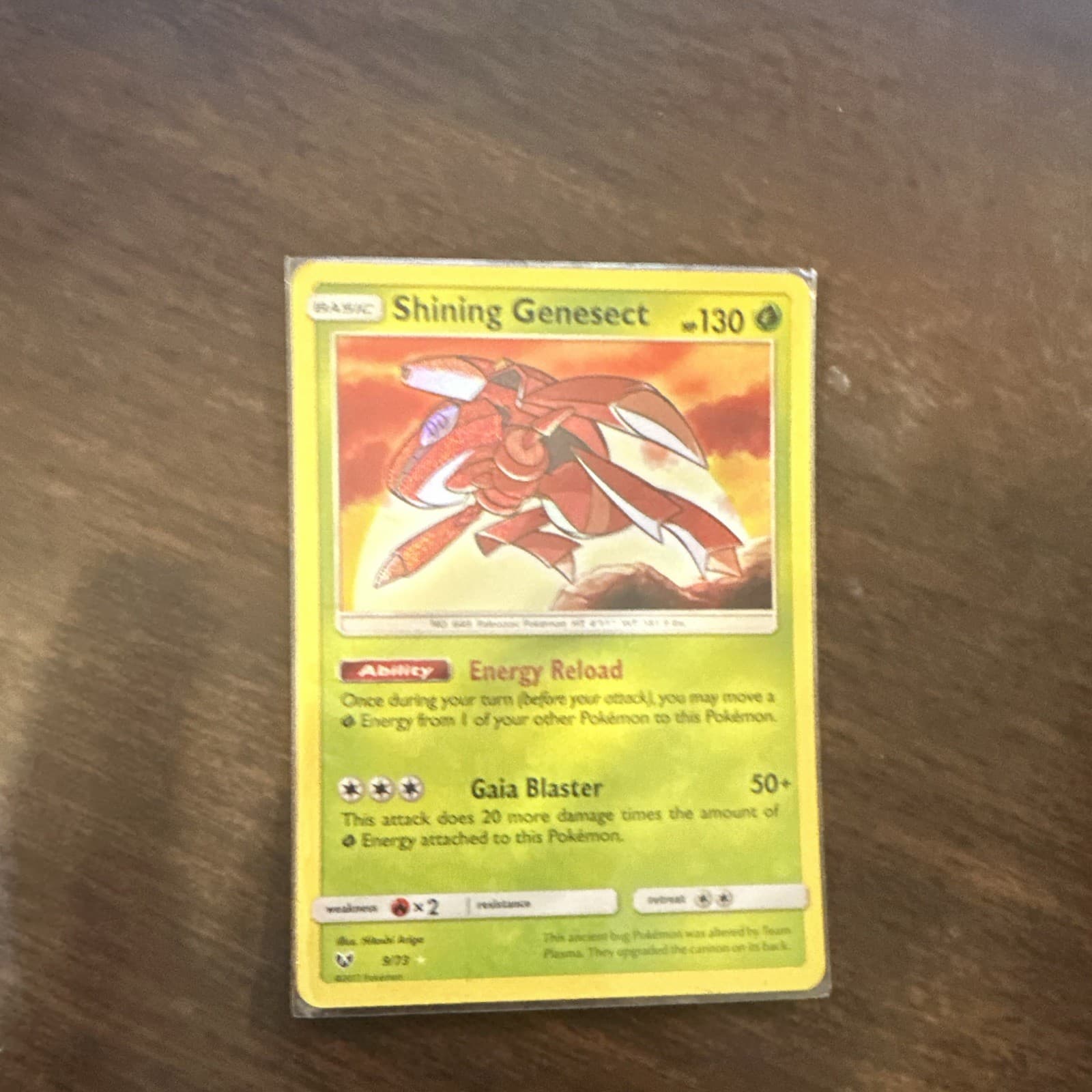 Shining Genesect 9/73 Shining Legends Holo