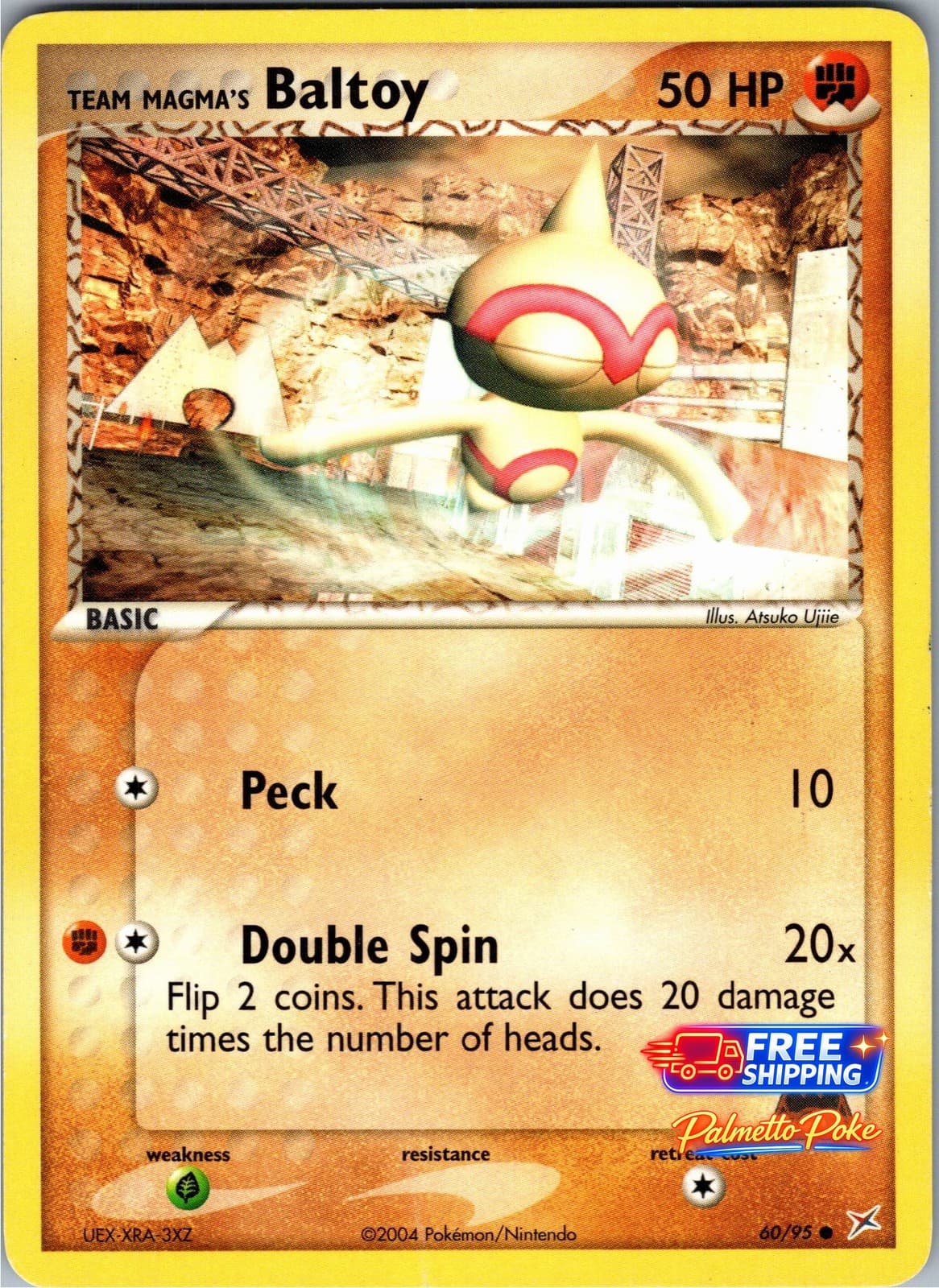Team Magma's Baltoy 60/95 Common EX Team Magma vs Team Aqua Pokemon NM/LP