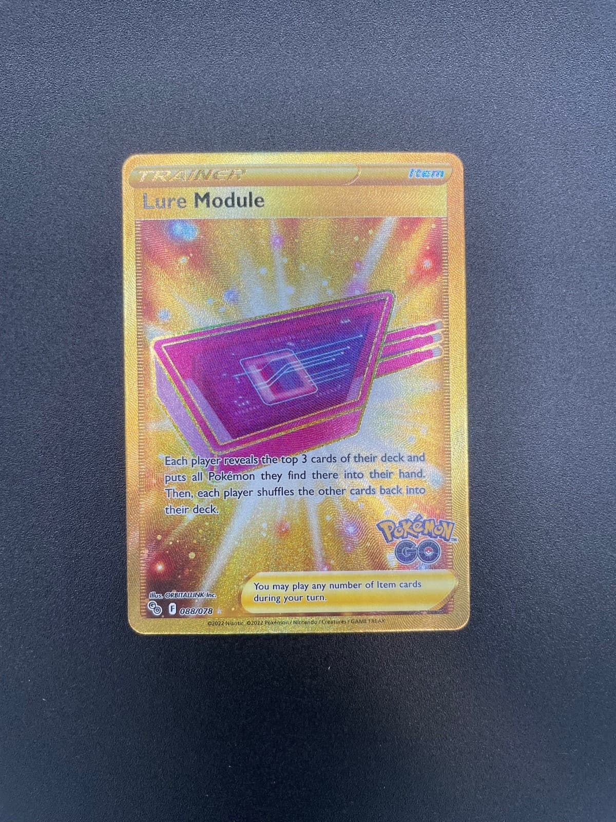 Lure Module 088/078 Secret Rare Pokemon GO Pokemon Holo Near Mint