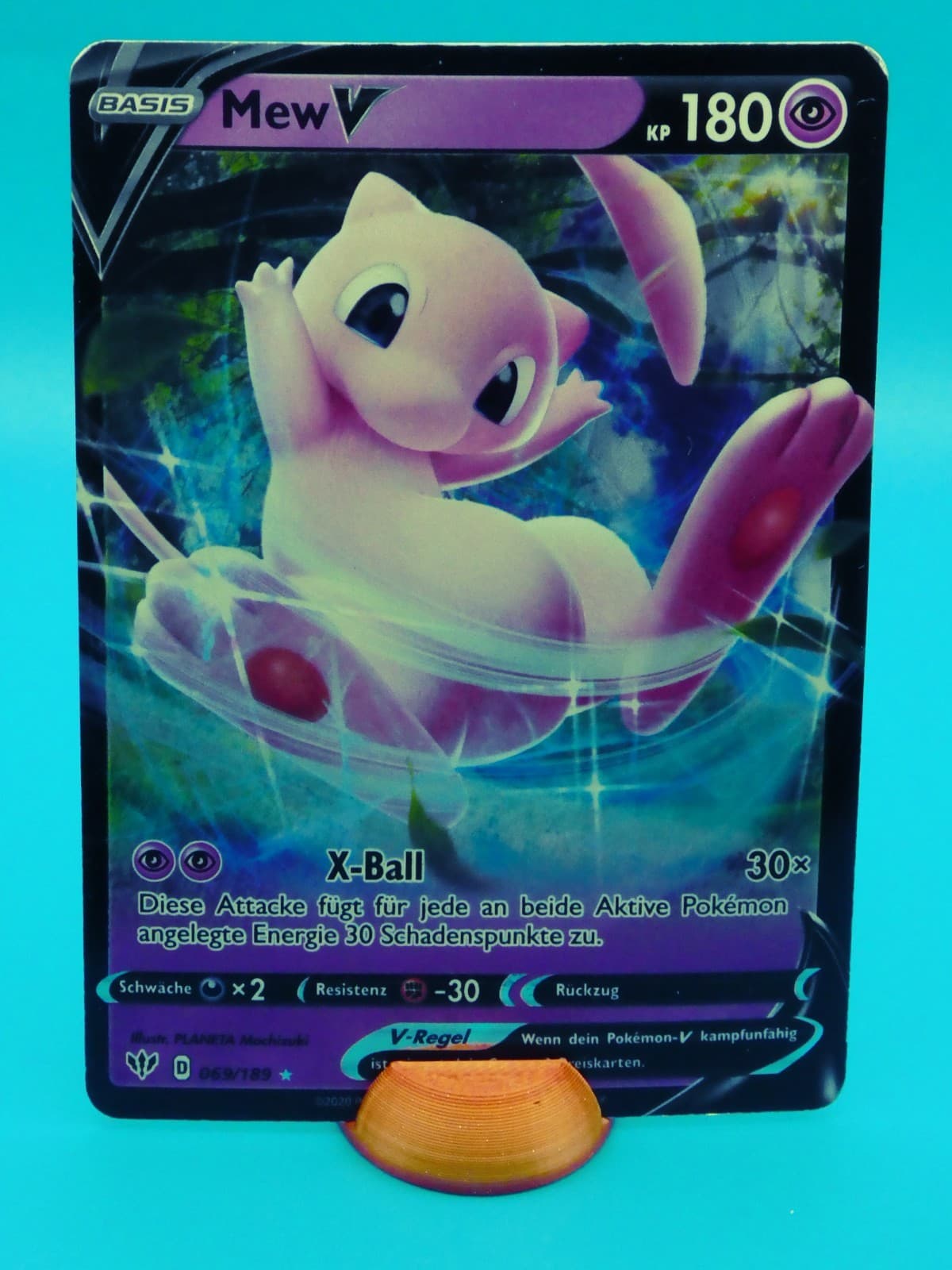 Pokemon! Mew V (DAA 69)/ Ultra Rare/ Good/ Deutsch/ Flammende Finsternis