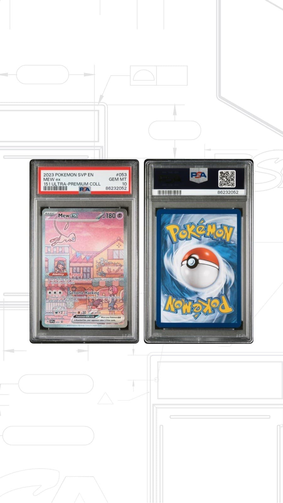 2023 POKÉMON SVP EN MEW EX 151 ULTRA PREMIUM COLLECTION #053 PSA 10