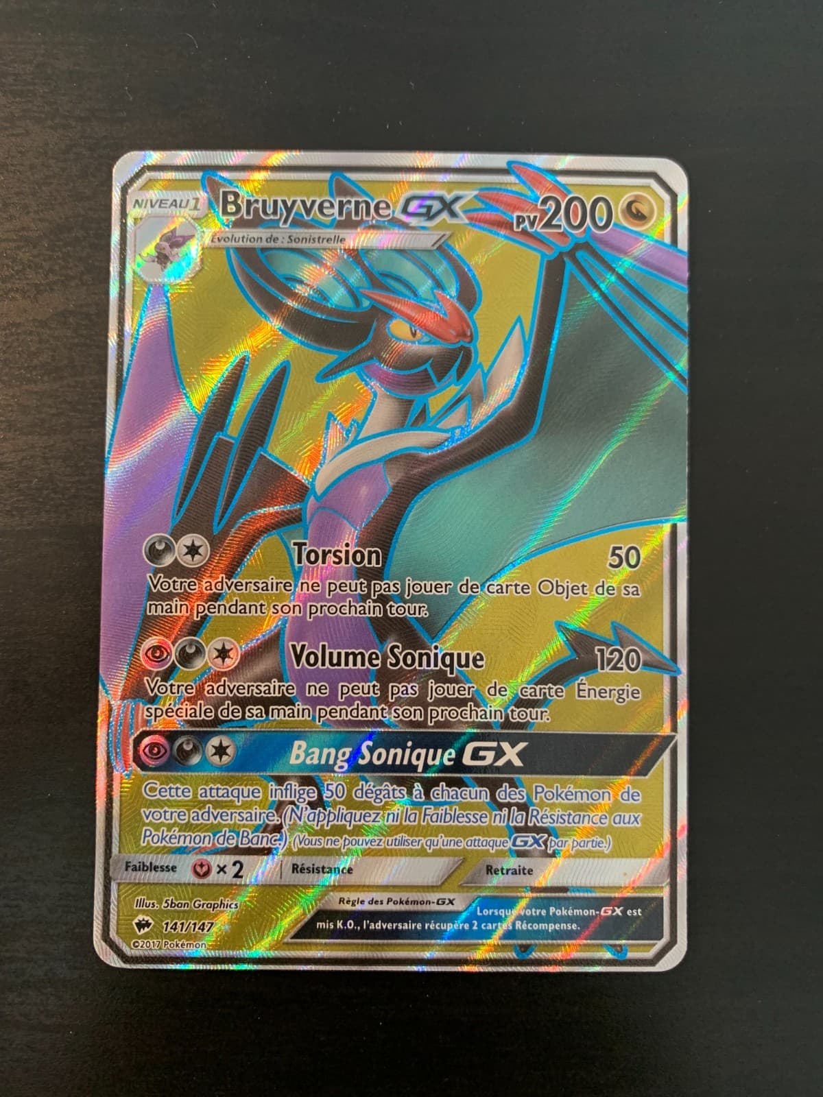 Carte Pokémon : Bruyverne GX 141/147 Ombres Ardentes Française NEUF