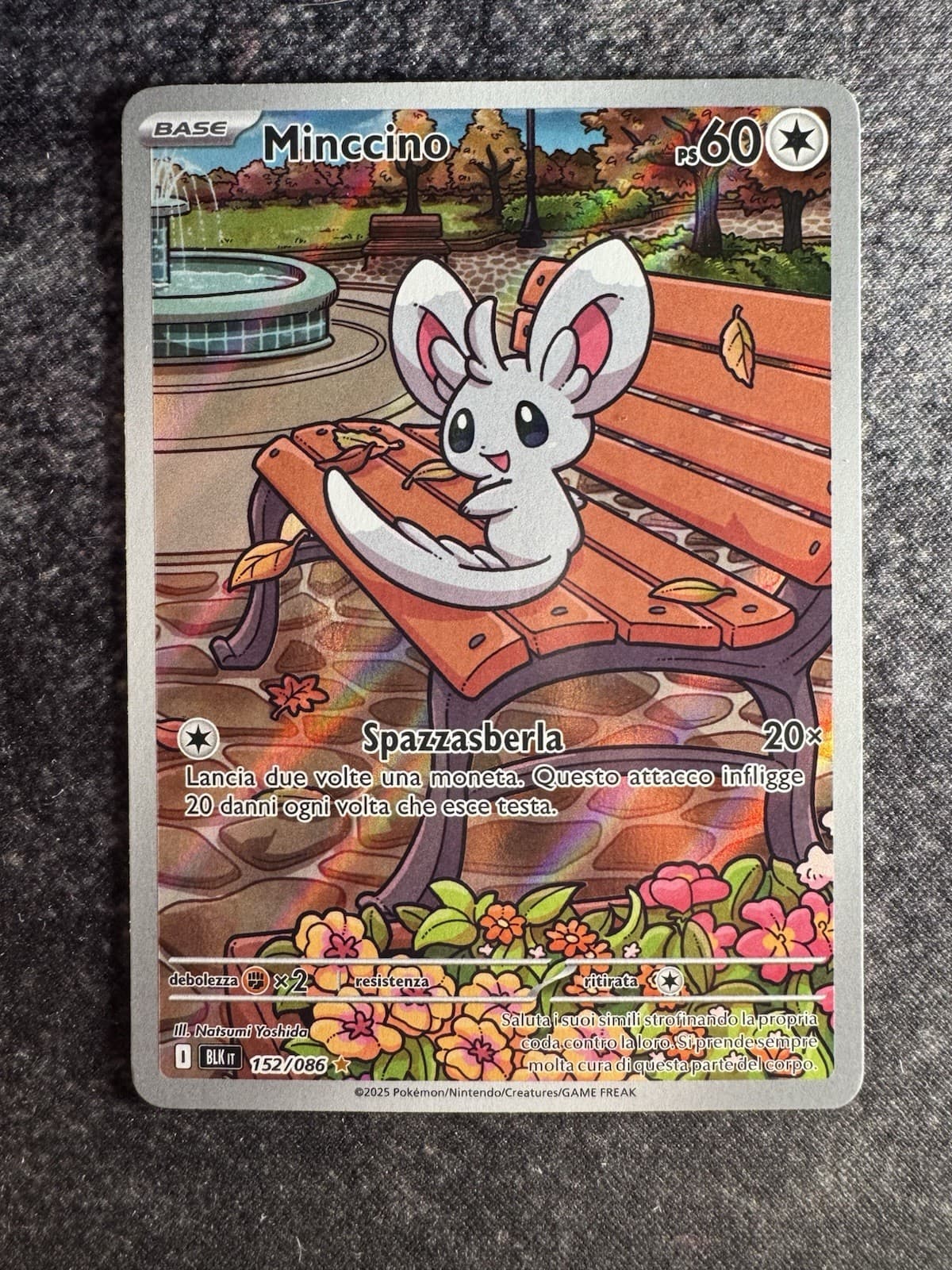 [152/086] Illustration Rare - Pokémon Minccino LUCE NERA ITA - Near Mint/Mint