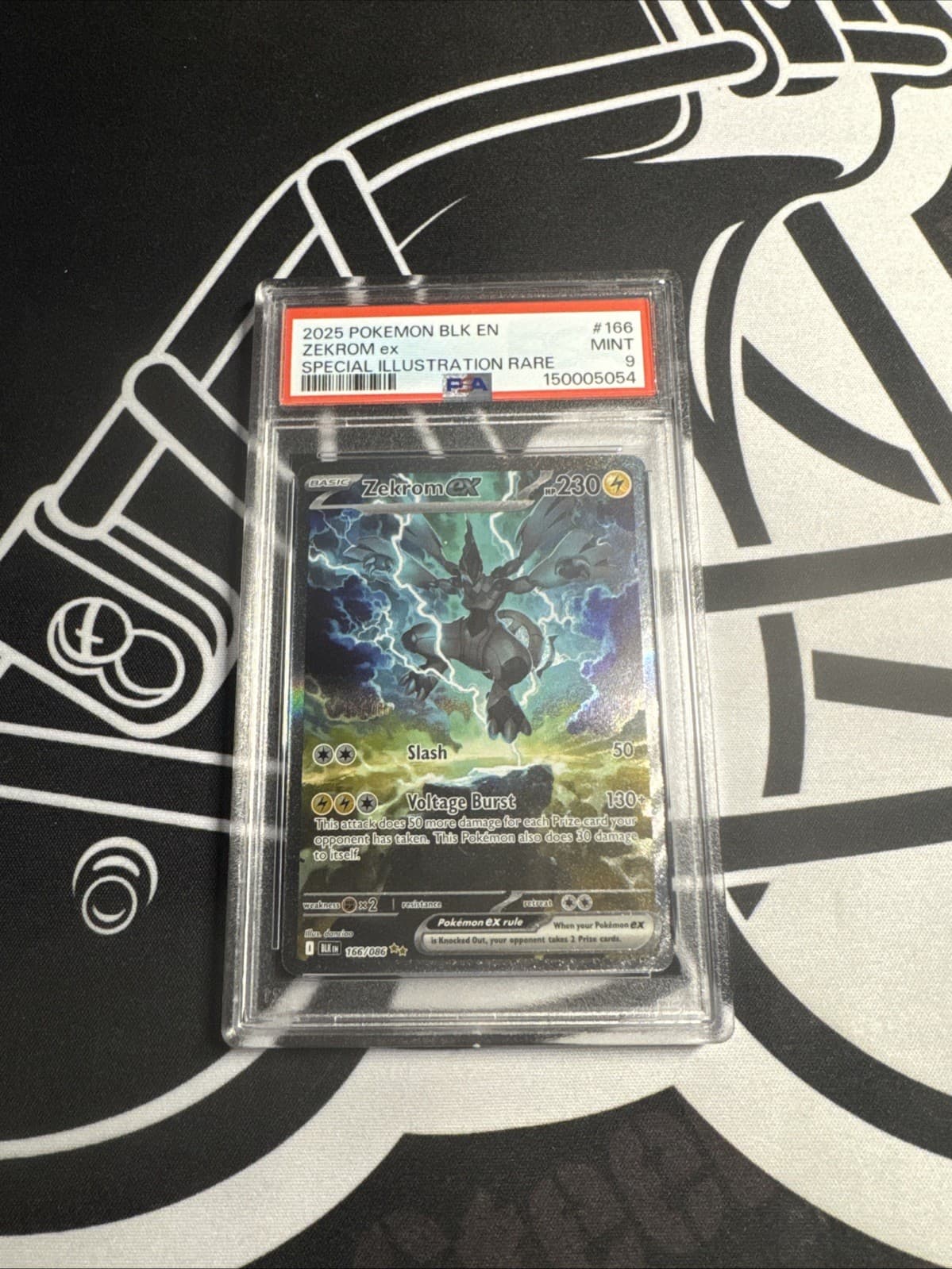 2025 Pokemon Black Bolt EN Zekrom EX SIR PSA 9 #166/086