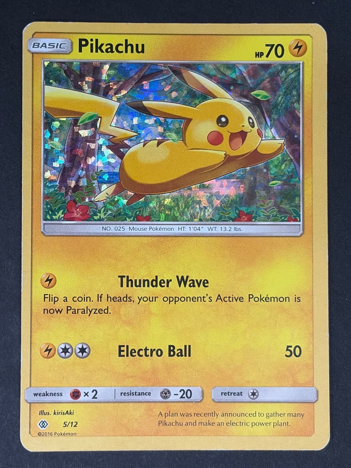 2017 Pokemon McDonald's Collection 2017 Pikachu 5/12 Holo