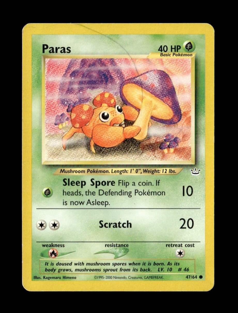 Paras 47/64 Neo Revelation Common Unlimited Pokemon TCG LP