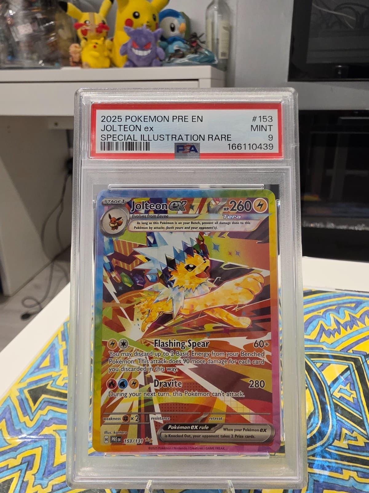 2025 POKEMON PRE EN-PRISMATIC EVOLUTIONS #153 JOLTEON EX PSA 9
