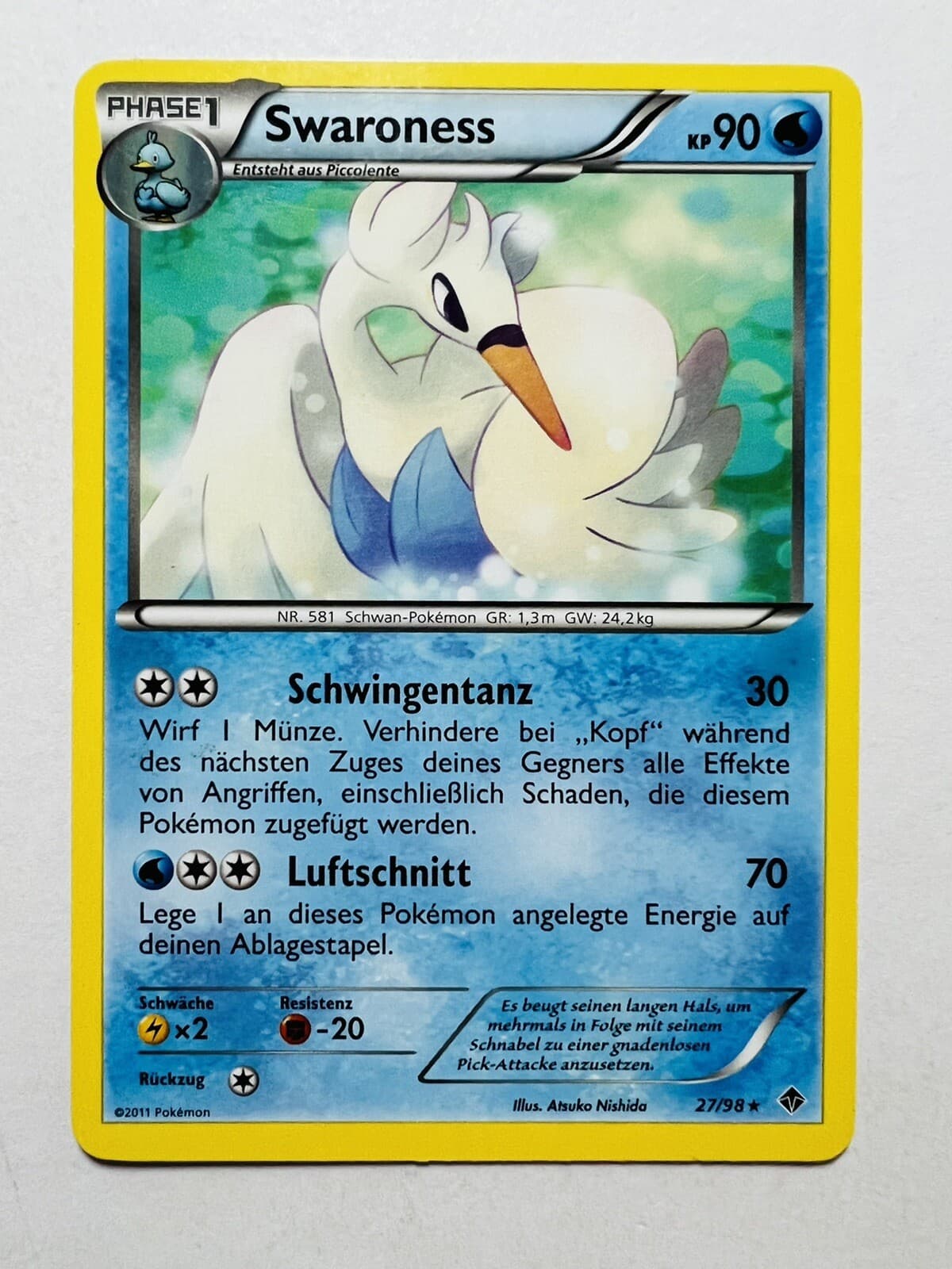 Pokemon Karte Swaroness 27/98 Aufstreben der Mächtigen Deutsch