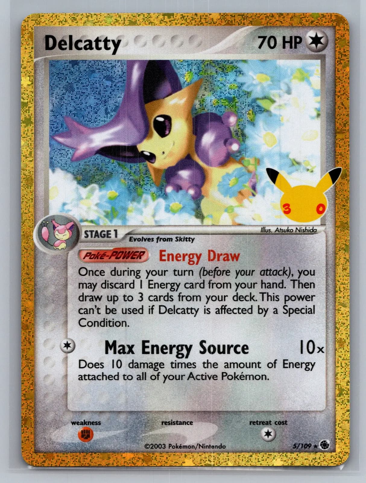 Delcatty #5/109 2026 30th Celebration Pokemon TCG