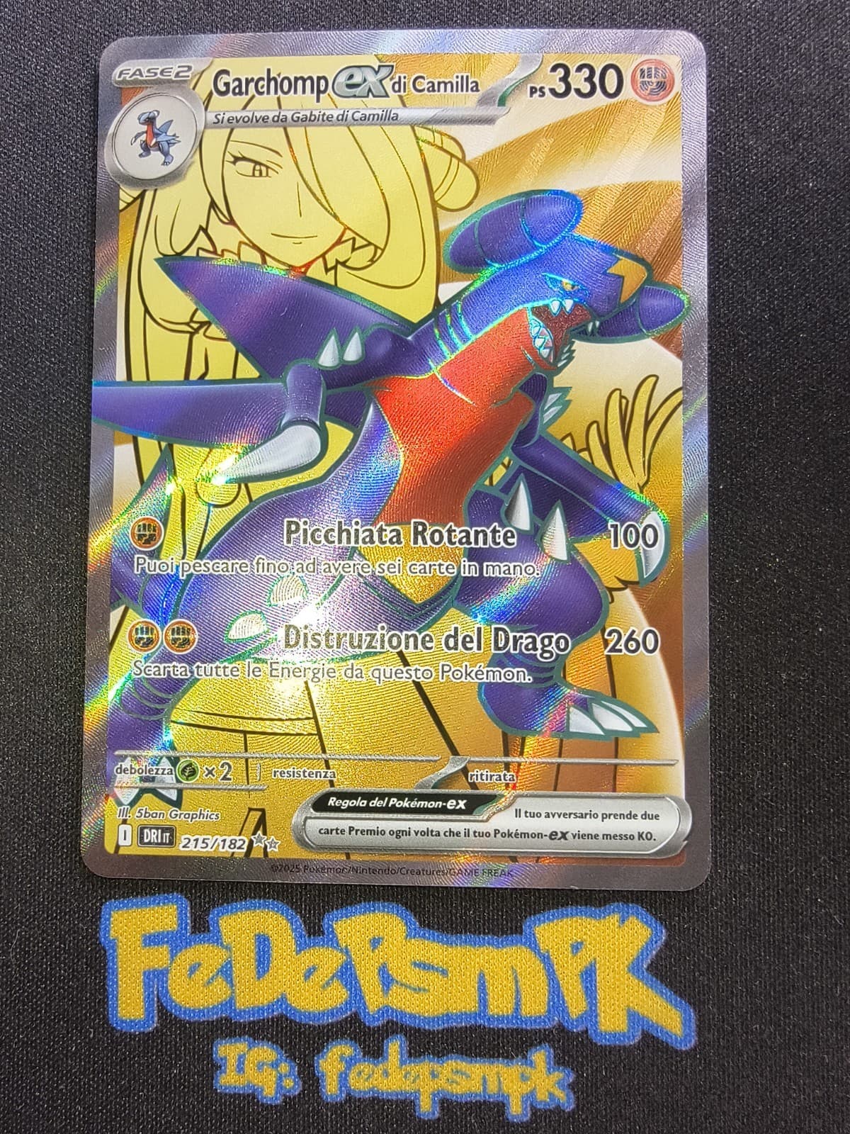 GARCHOMP ex di Camilla 215/182 - DRI - ITA - Rivali Predestinati - POKEMON A12