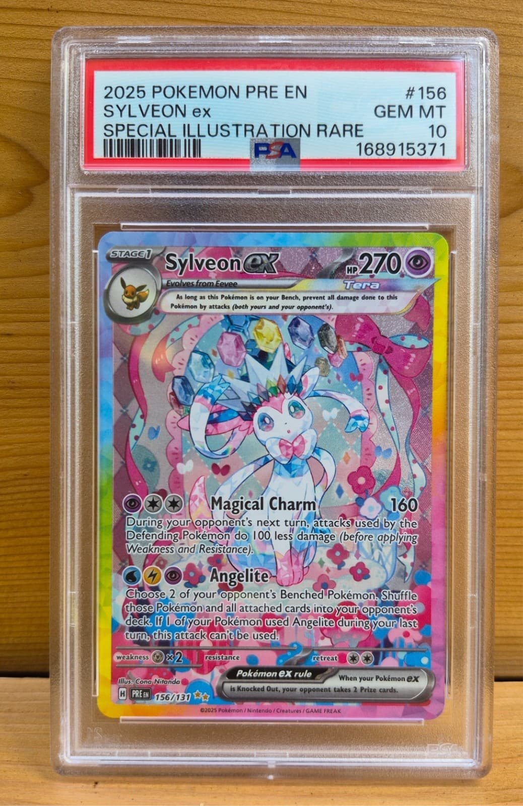 PSA 10 Sylveon ex SIR 156/131 prismatic evolutions pokemon scarlet violet RARE