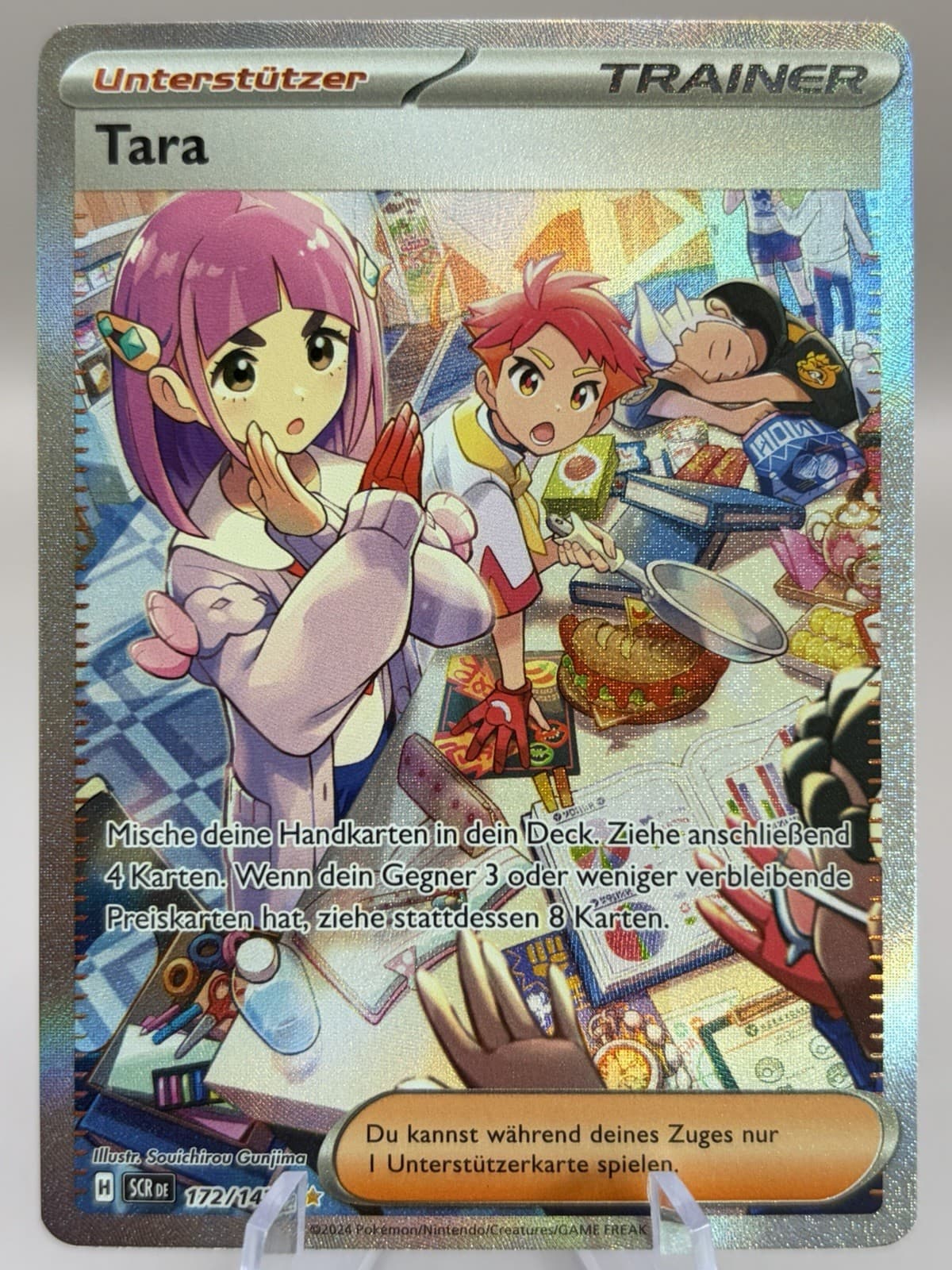 Pokémon Karte Tara SCR 172/142 Special Illustration Rare Stellarkrone Deutsch