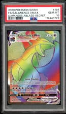2020 Pokemon Darkness Ablaze #194 Salamence Vmax Full Art PSA 10 Gem mint