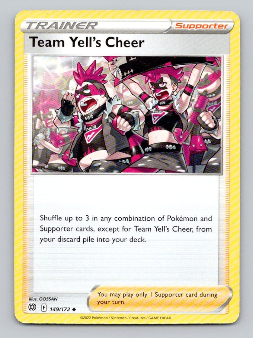 Team Yell's Cheer 149/172 Uncommon Brilliant Stars Pokemon Near Mint