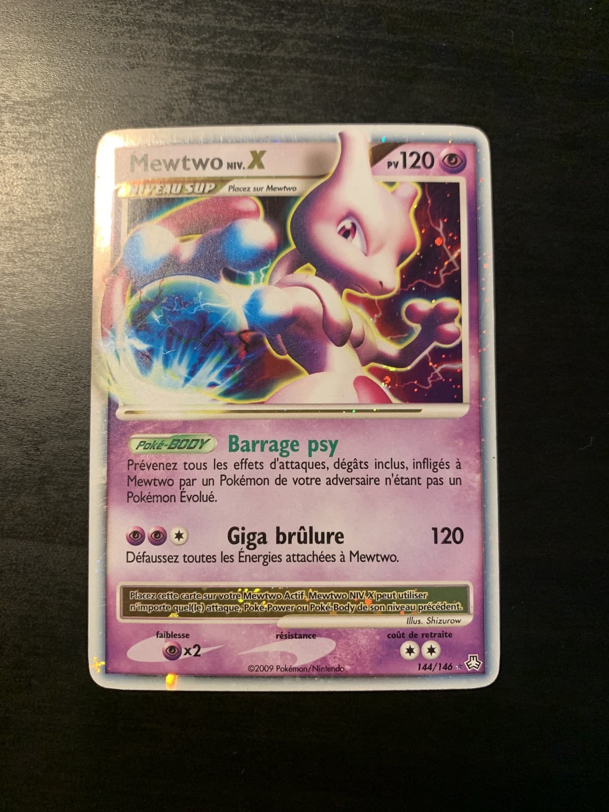 Carte Pokémon : Mewtwo Niv. X 144/146 Eveil des Légendes Française
