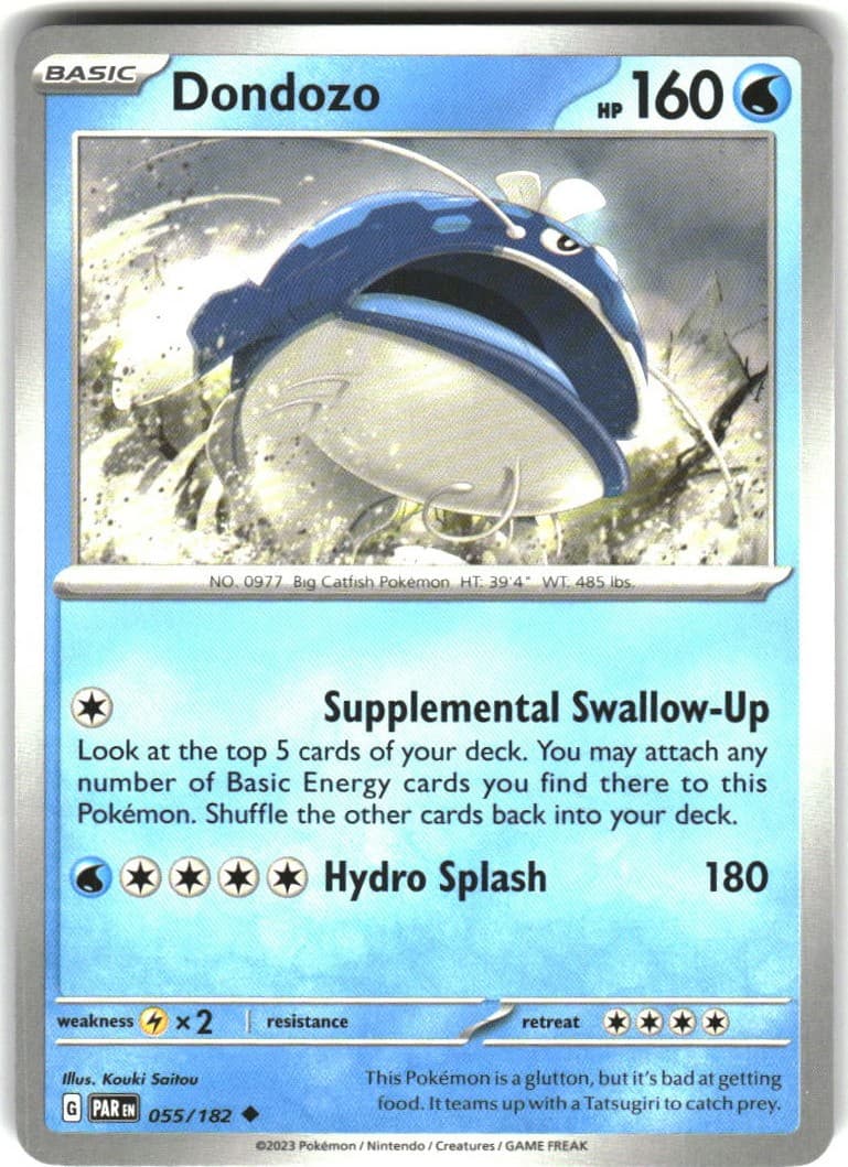 Dondozo Paradox Rift 055/182 Pokémon — English Near Mint