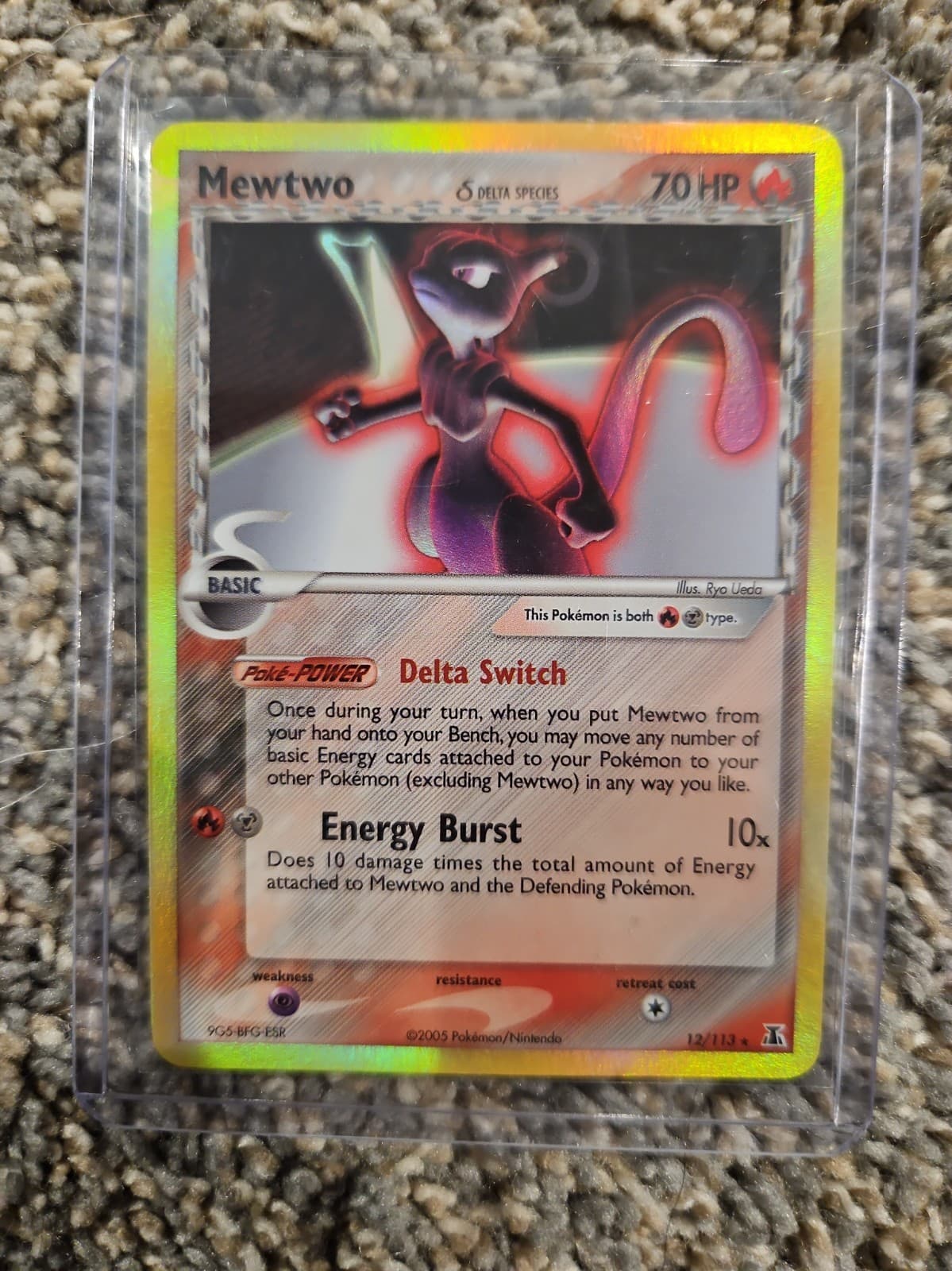 Pokemon TCG Mewtwo 12/113 EX Delta Species Holo Rare NM