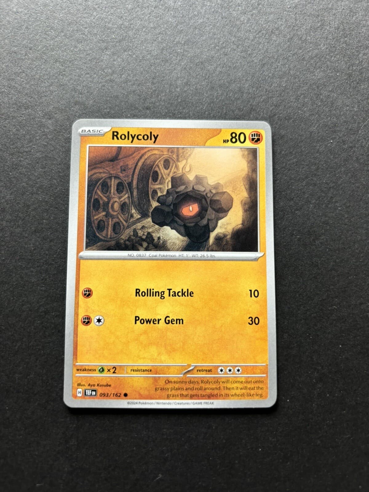 2024 Pokémon Temporal Forces - Rolycoly No. 93/162