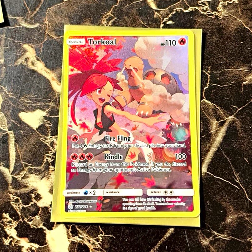 Torkoal 237/236 Secret Rare Cosmic Eclipse Pokémon Card NM