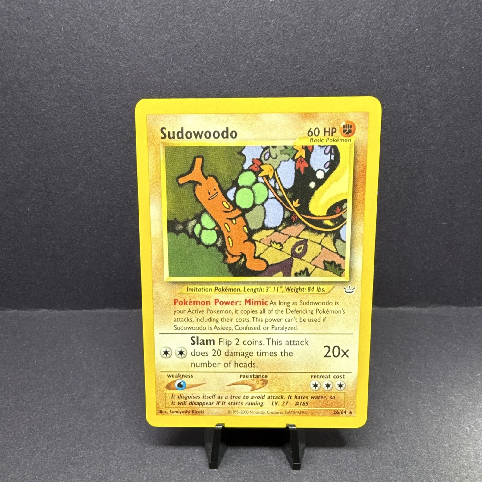 Pokemon Co. Sudowoodo Neo Revelation Rare Unlimited Regular 60 HP Basic 26/64