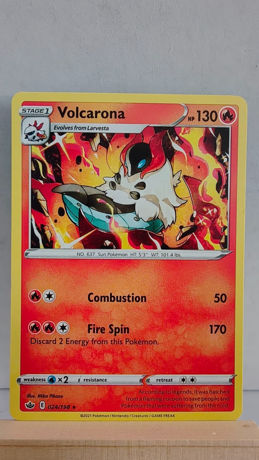 Volcarona [LP] - Pokemon TCG Chilling Reign 024/198 [Rare]