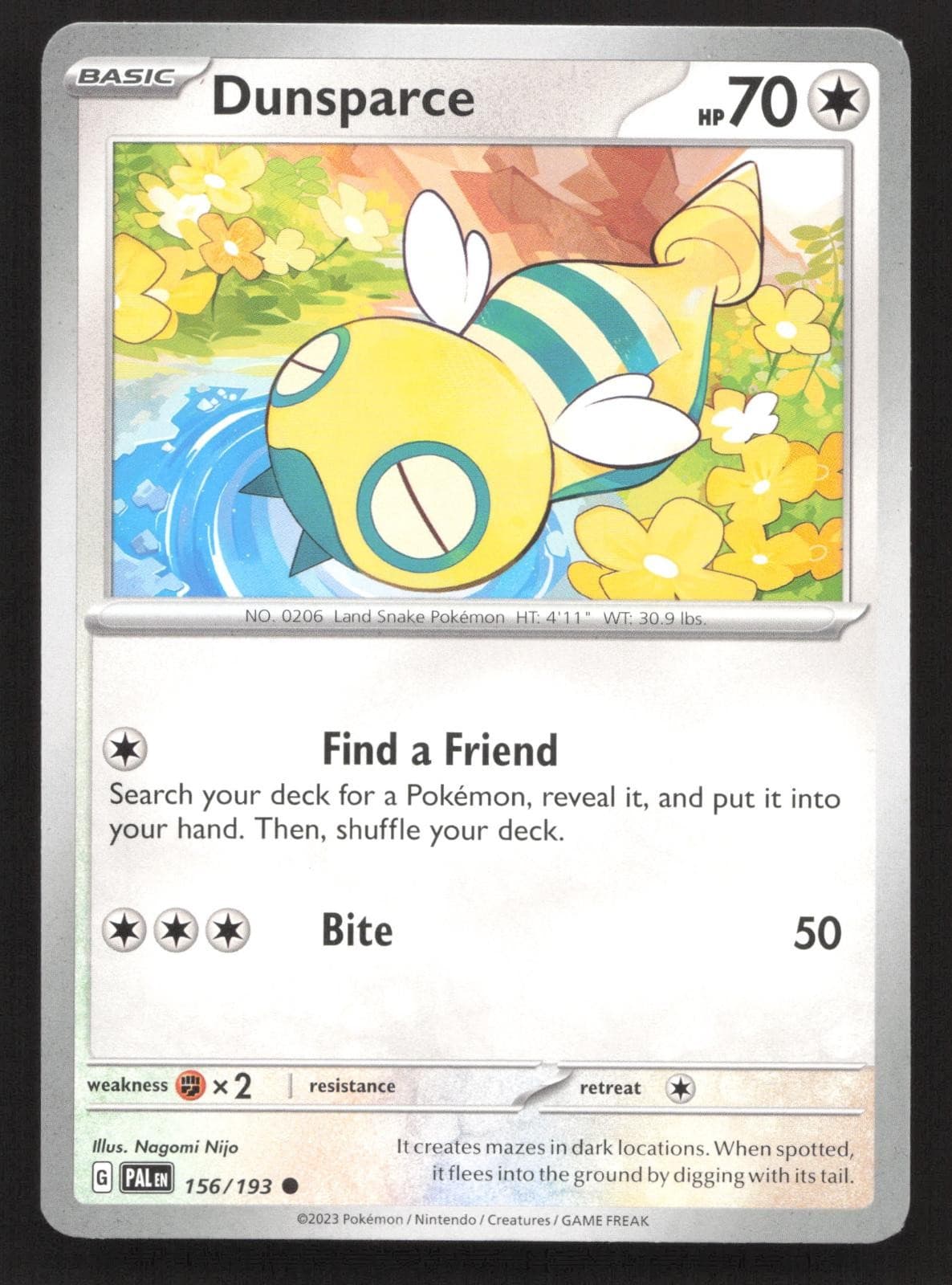Dunsparce 156/193 Paldea Evolved Common Pokemon NM/M