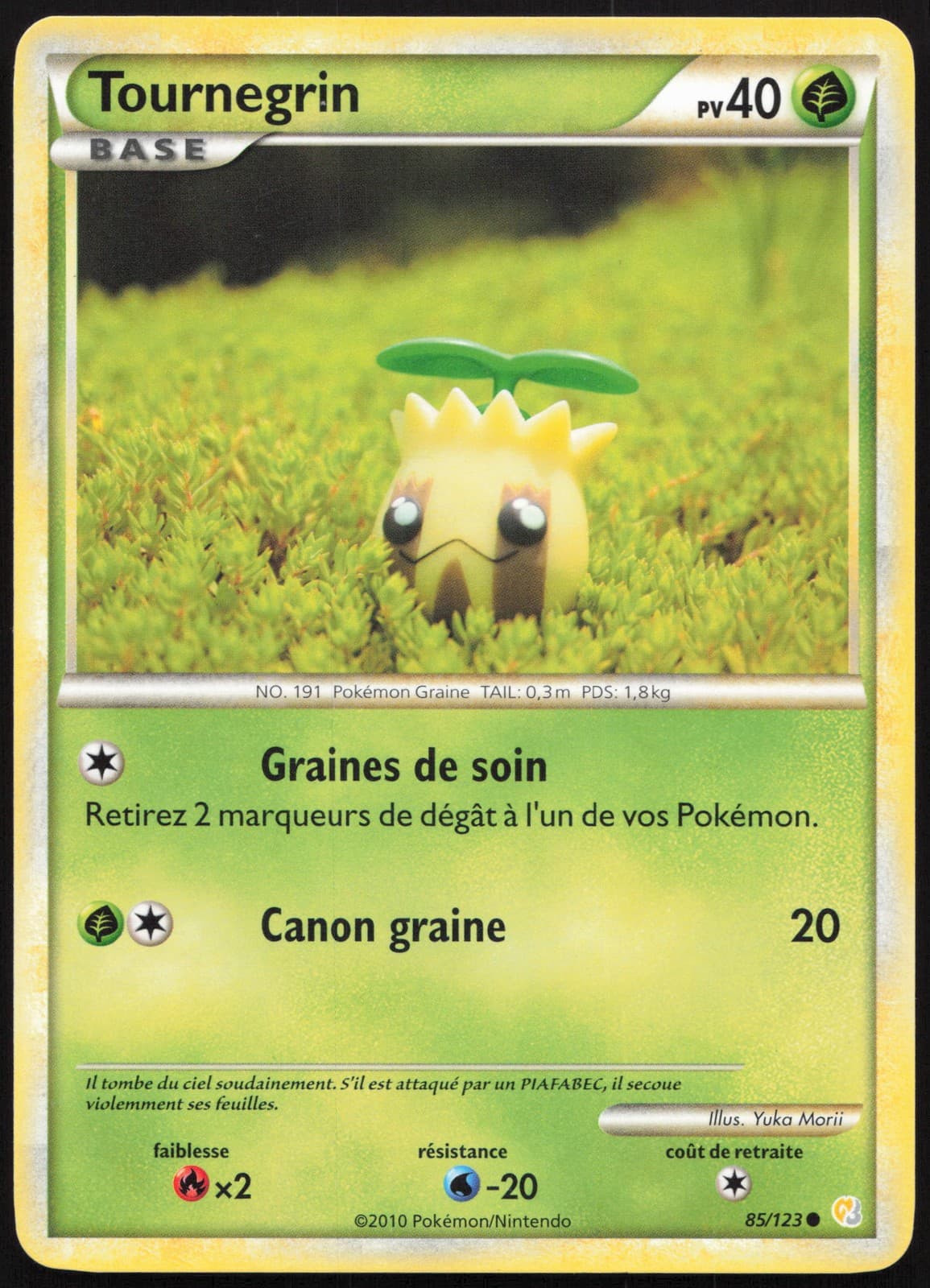 Carte Pokémon Tournegrin 85/123 HeartGold SoulSilver Français