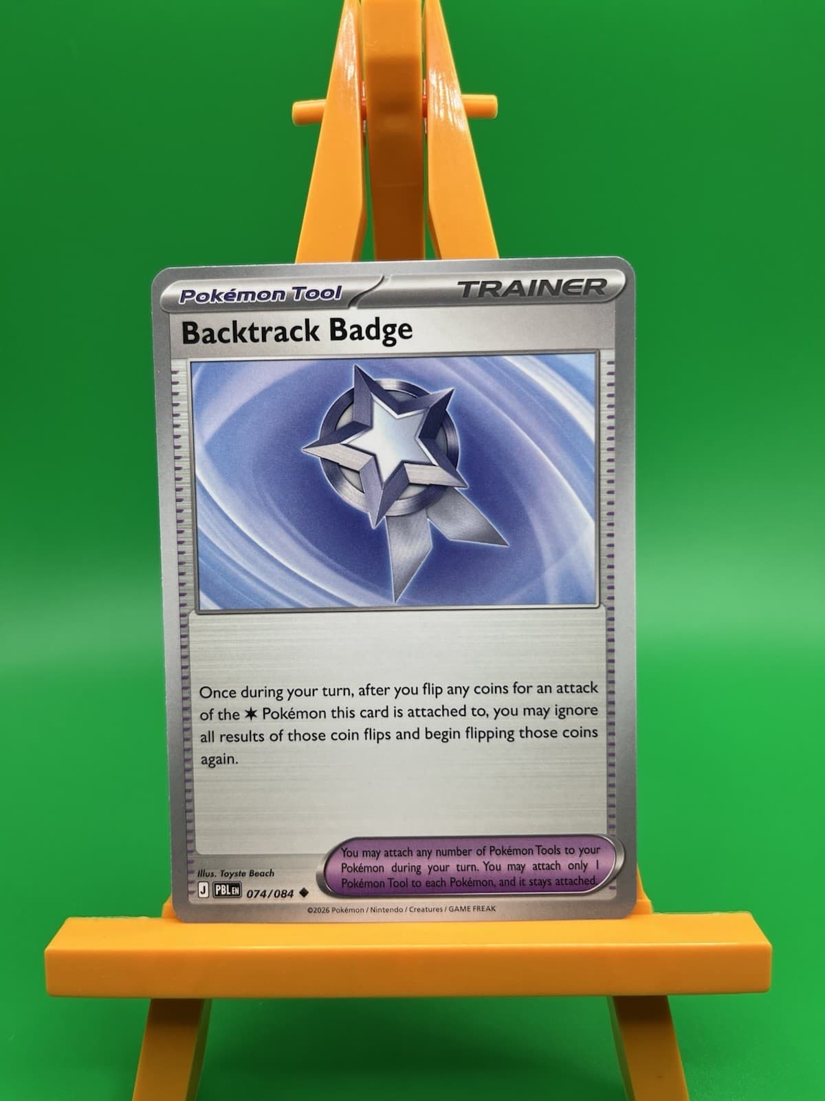 Pokemon Pitch Black Backtrack Badge 74/84