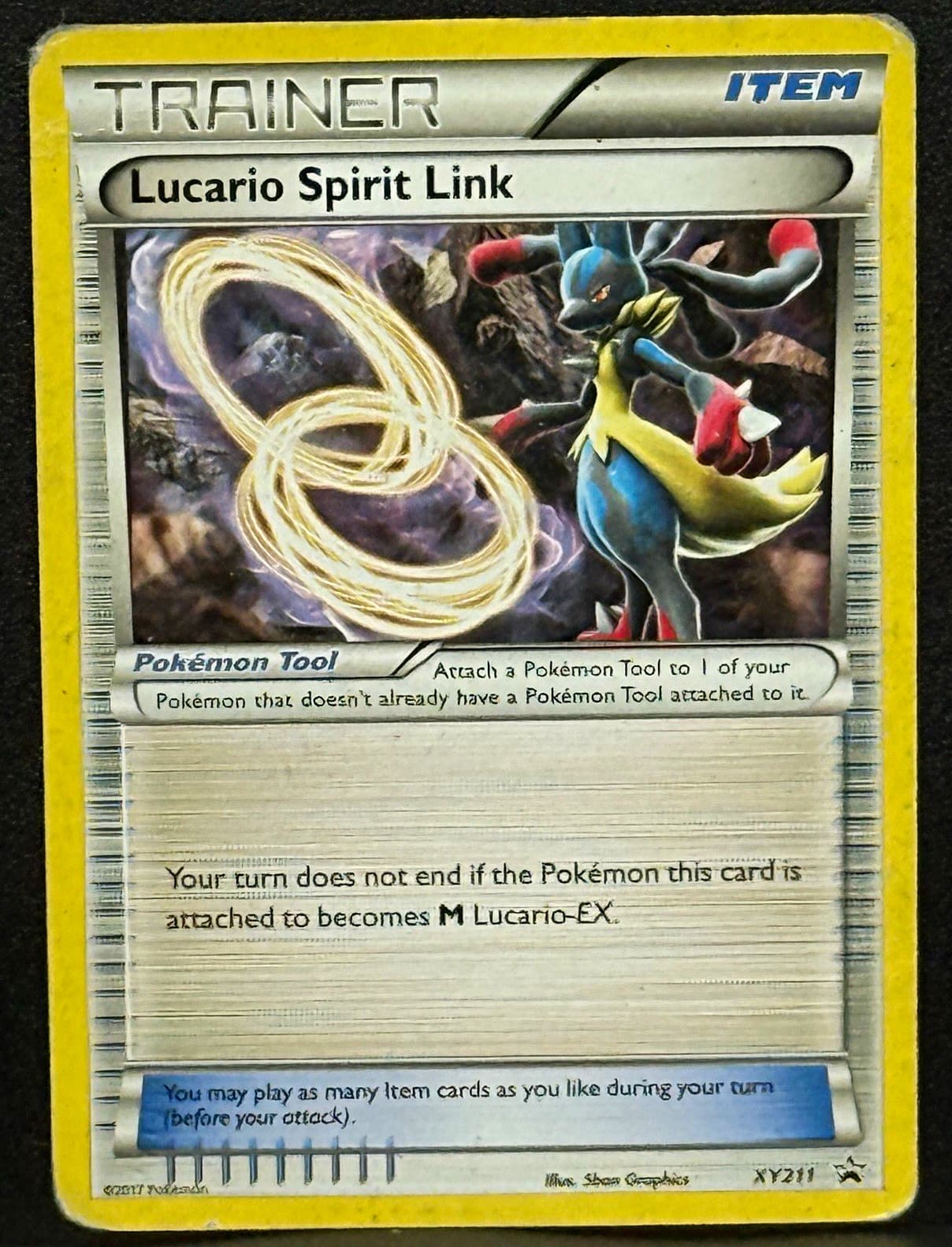 Lucario Spirit Link XY211 XY Promo Trainer Item Pokemon Tool Regular ENG