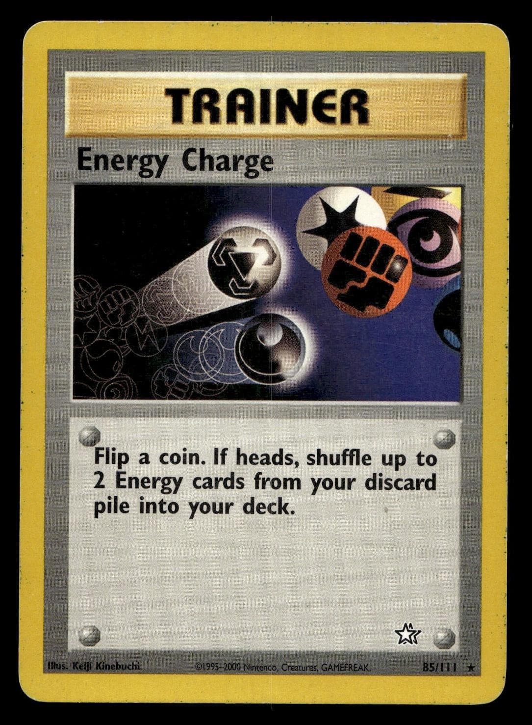 ENERGY CHARGE 85/111 RARE NEO GENESIS POKEMON MODERATELY PLAYED