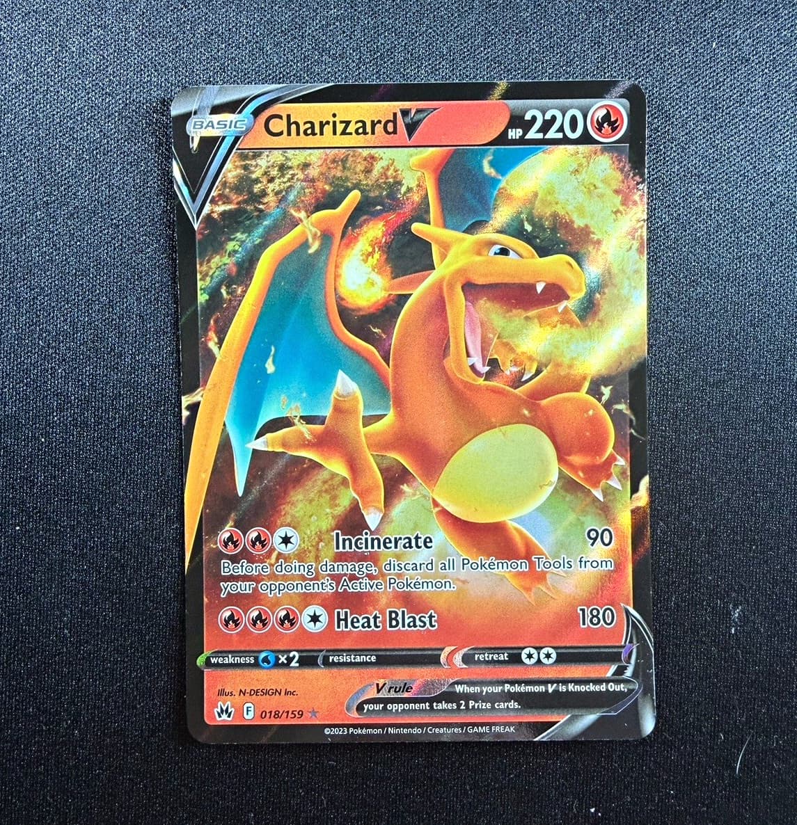 The Pokemon Company Charizard V 18/159 Crown Zenith