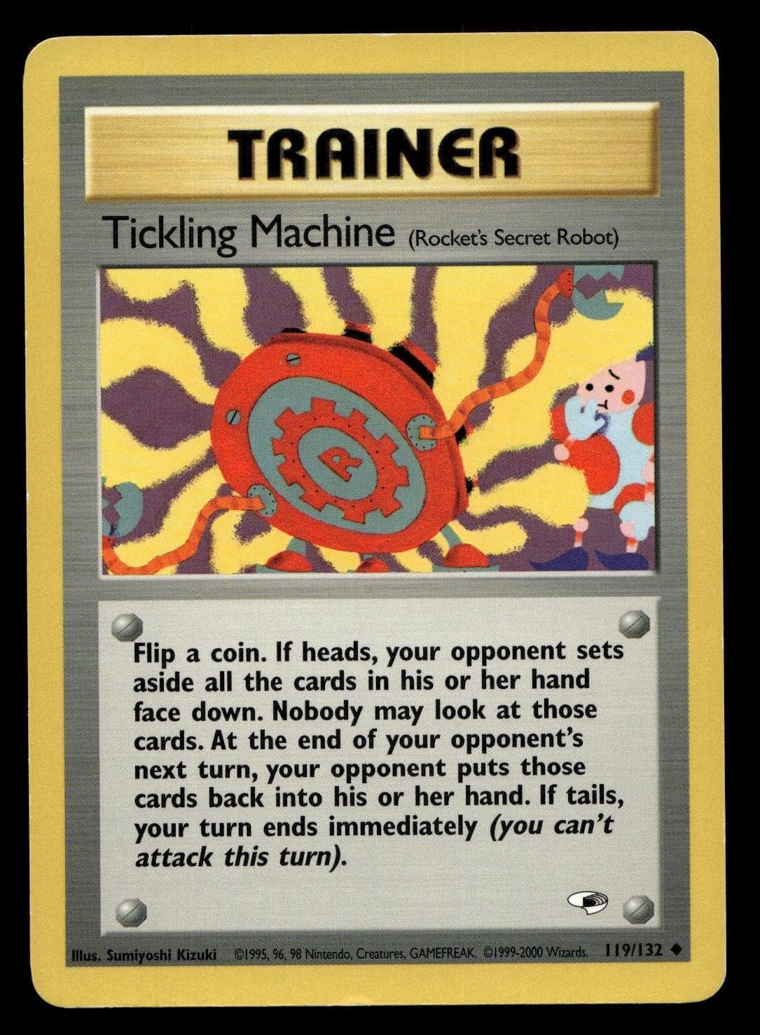 TICKLING MACHINE 119/132 UNCOMMON GYM HEROES POKEMON MODERATELY PLAYED