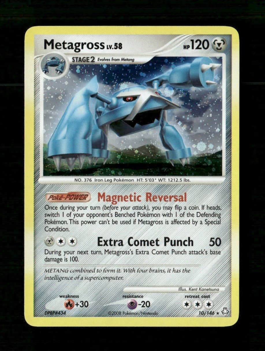 Metagross 10/146 Legends Awakened Holo Rare Pokemon TCG LP