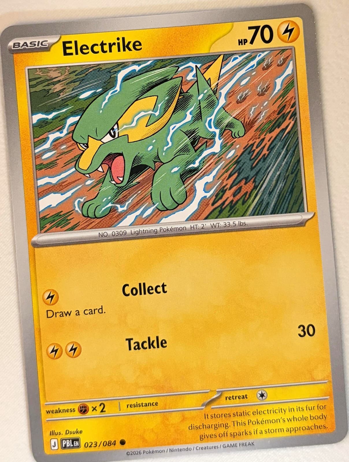Pokémon Electrike Pitch Black #23 🇺🇸