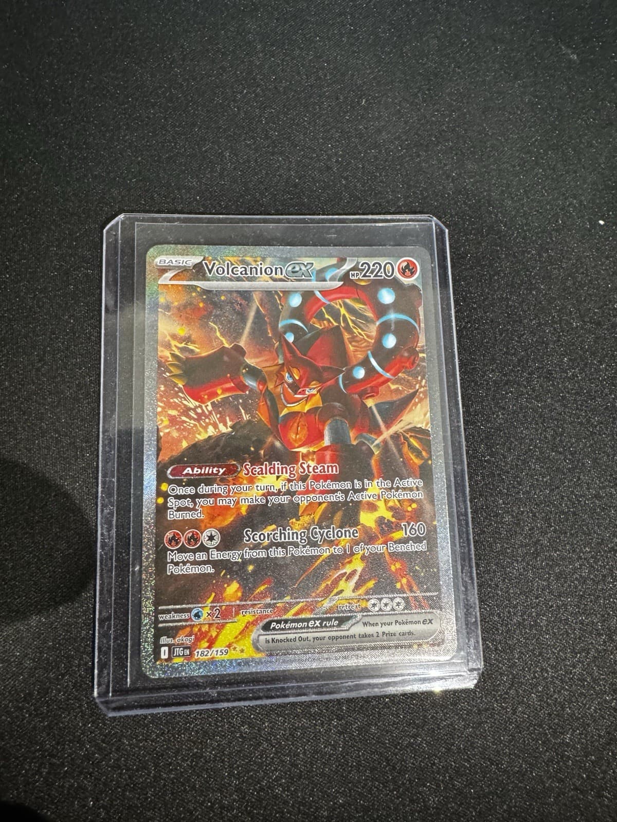 Volcanion EX (JTG 182) NM - Carta Pokémon