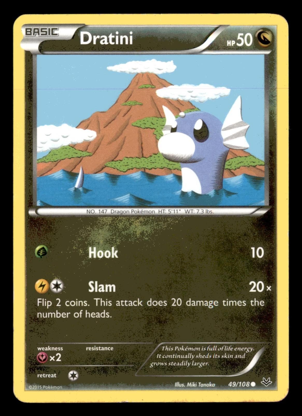 DRATINI 49/108 COMMON ROARING SKIES POKEMON HP