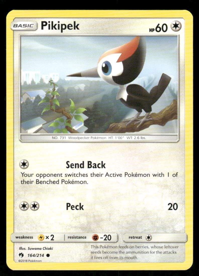 Pikipek (164) SM - Lost Thunder [164/214] Common NM Pokemon