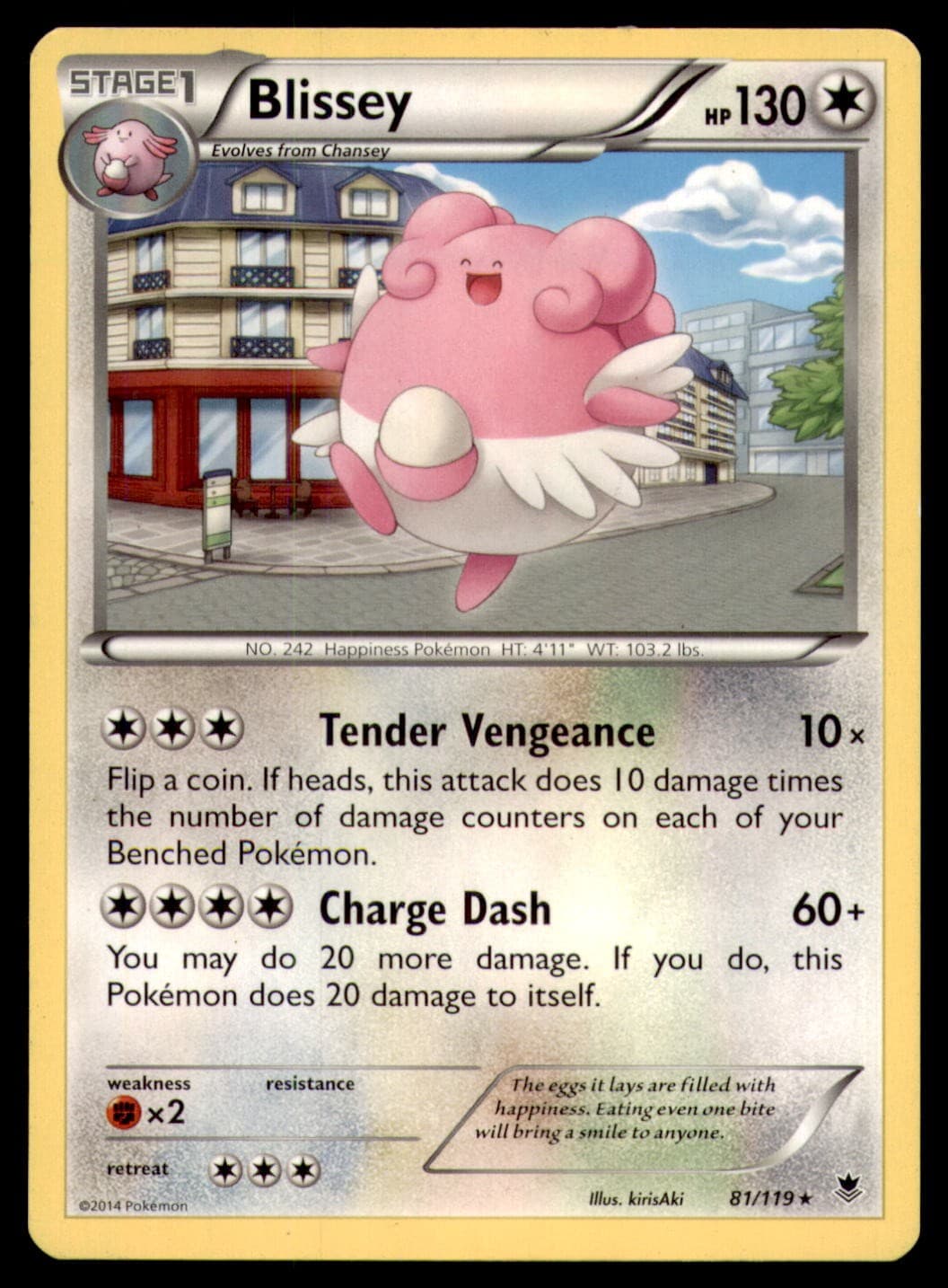 Blissey 81/119 Phantom Forces 2014 kirisAki