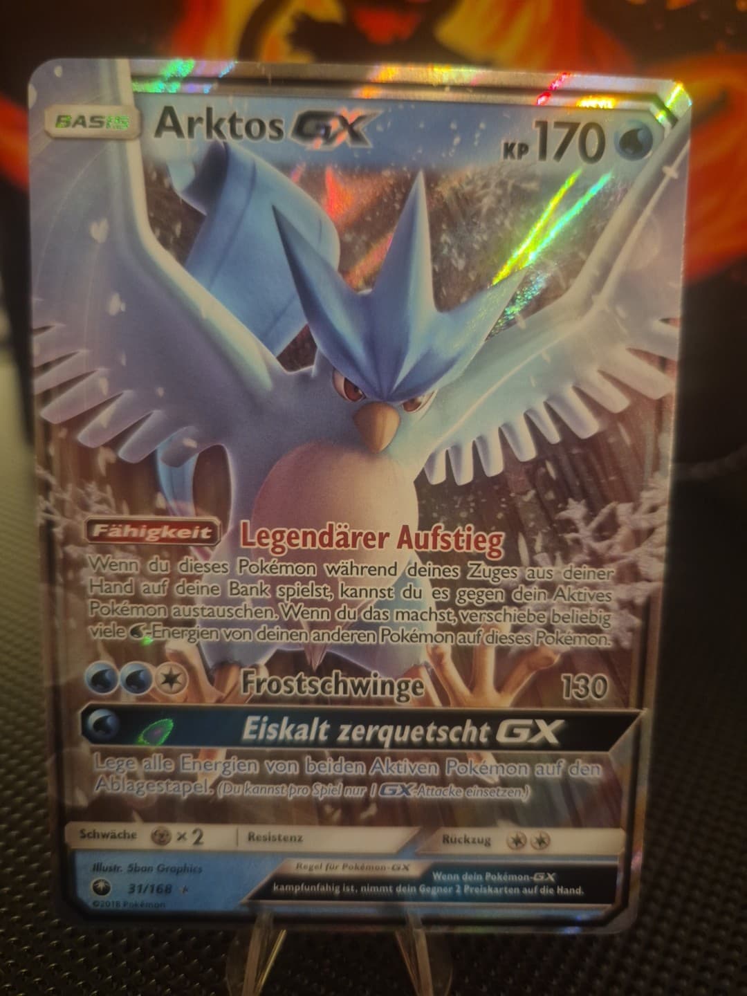 POKEMON - Sturm am Firmament - Arktos GX - 31/168 - deutsch Exc/Near Mint