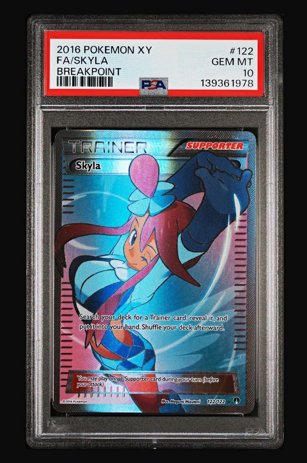 Skyla 122/122 Breakpoint FA Holo Ultra Rare English PSA 10 2016