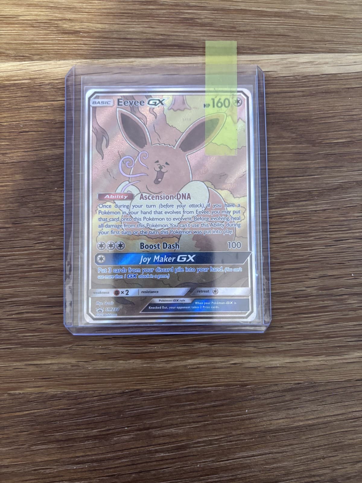 Carte Pokémon : Evoli GX SM233 Promo Soleil & Lune Anglaise