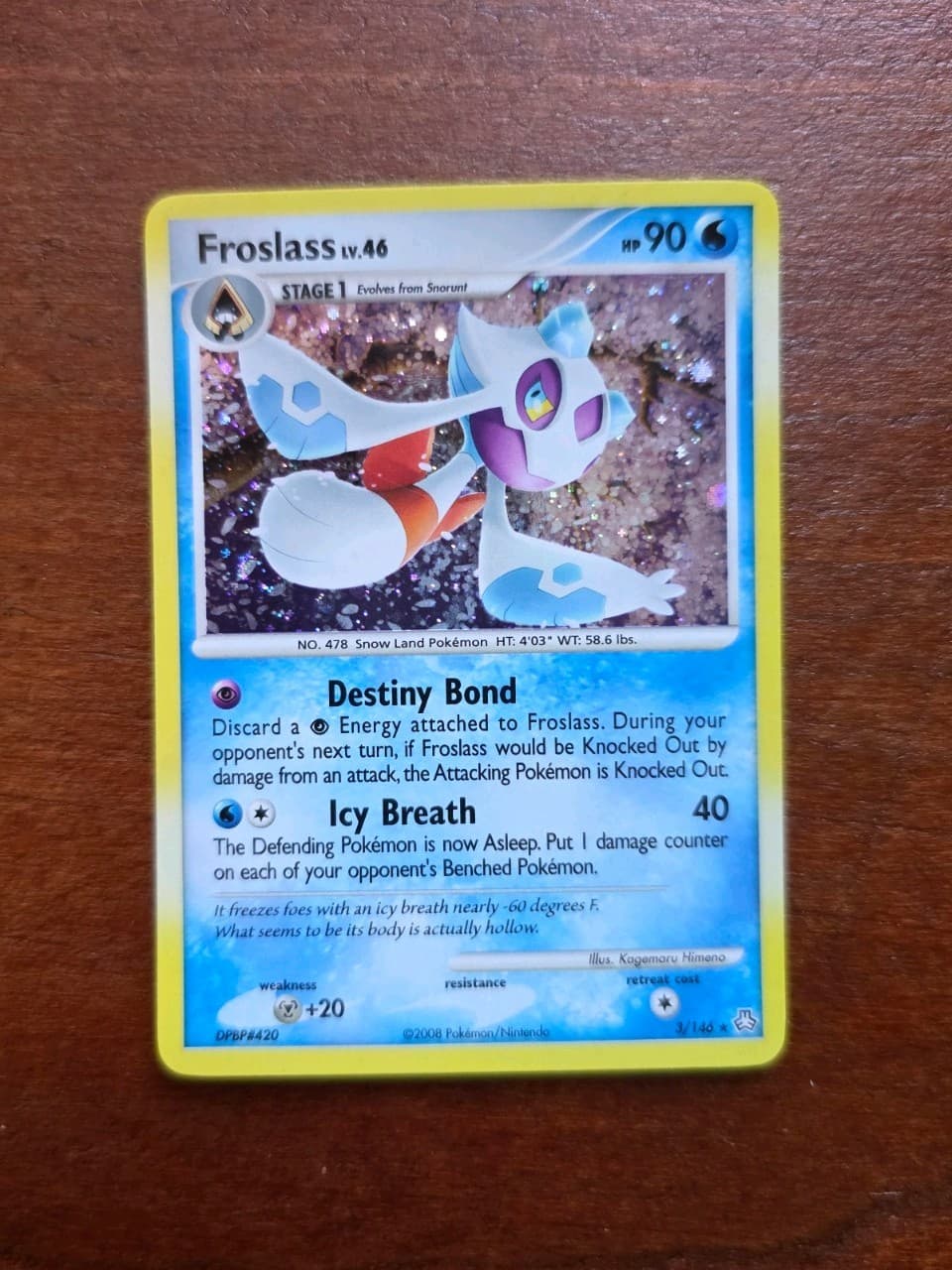 Froslass - 3/146 - Pokemon Legends Awakened Holo Card LP