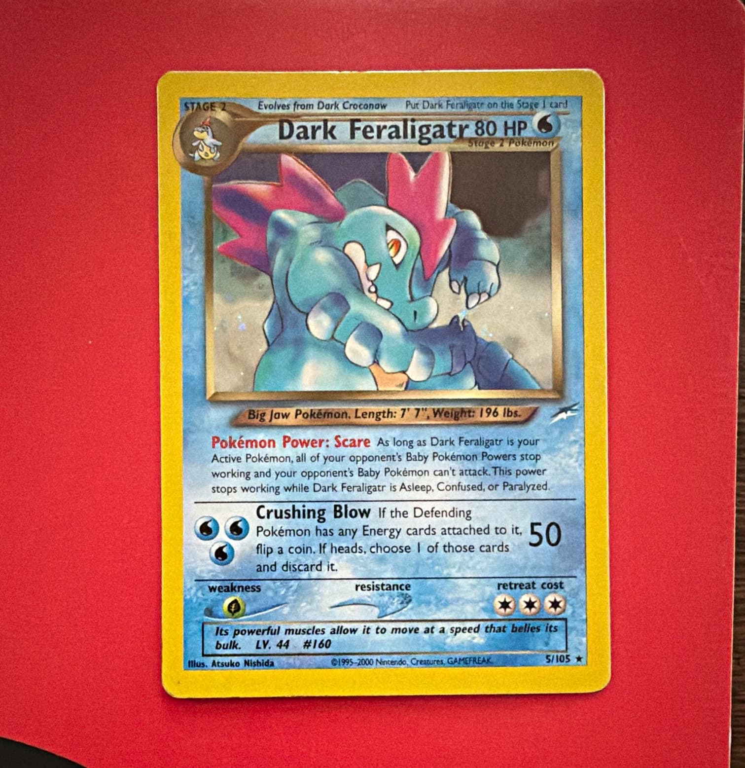 Wizards of the Coast Dark Feraligatr Neo Destiny 5/105 Holo Rare ENG Unlimited
