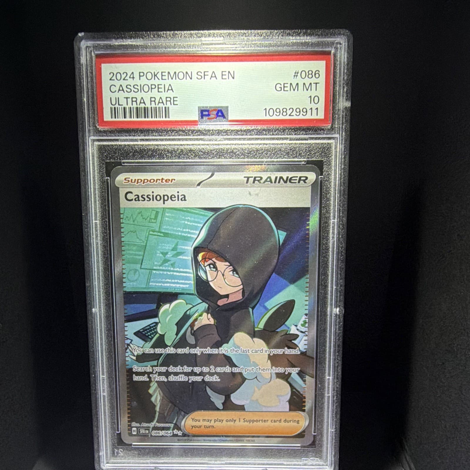 Pokemon TCG Cassiopeia 086/064 Shrouded Fable Ultra Rare FA Holo PSA 10