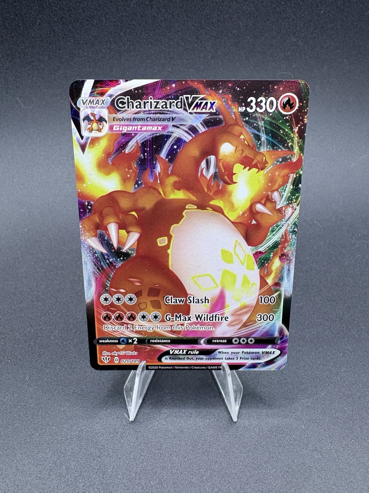 Charizard VMAX 020/189 Swsh03: Darkness Ablaze Holo