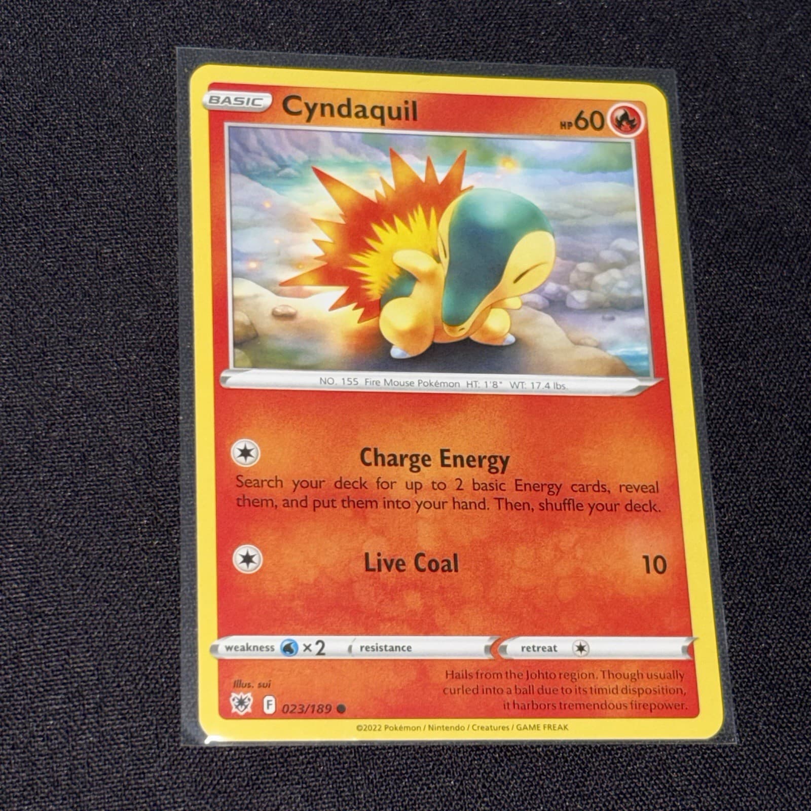 Cyndaquil 023/189 NM ✅ | SWSH10: Astral Radiance 2022! | Pokémon TCG Card Game