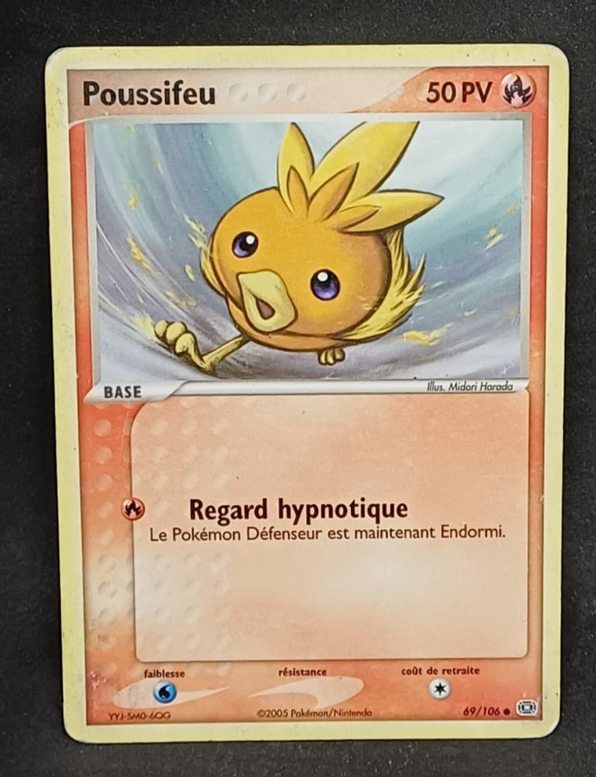 Carte Pokémon Poussifeu 69/106 ex emeraude Français