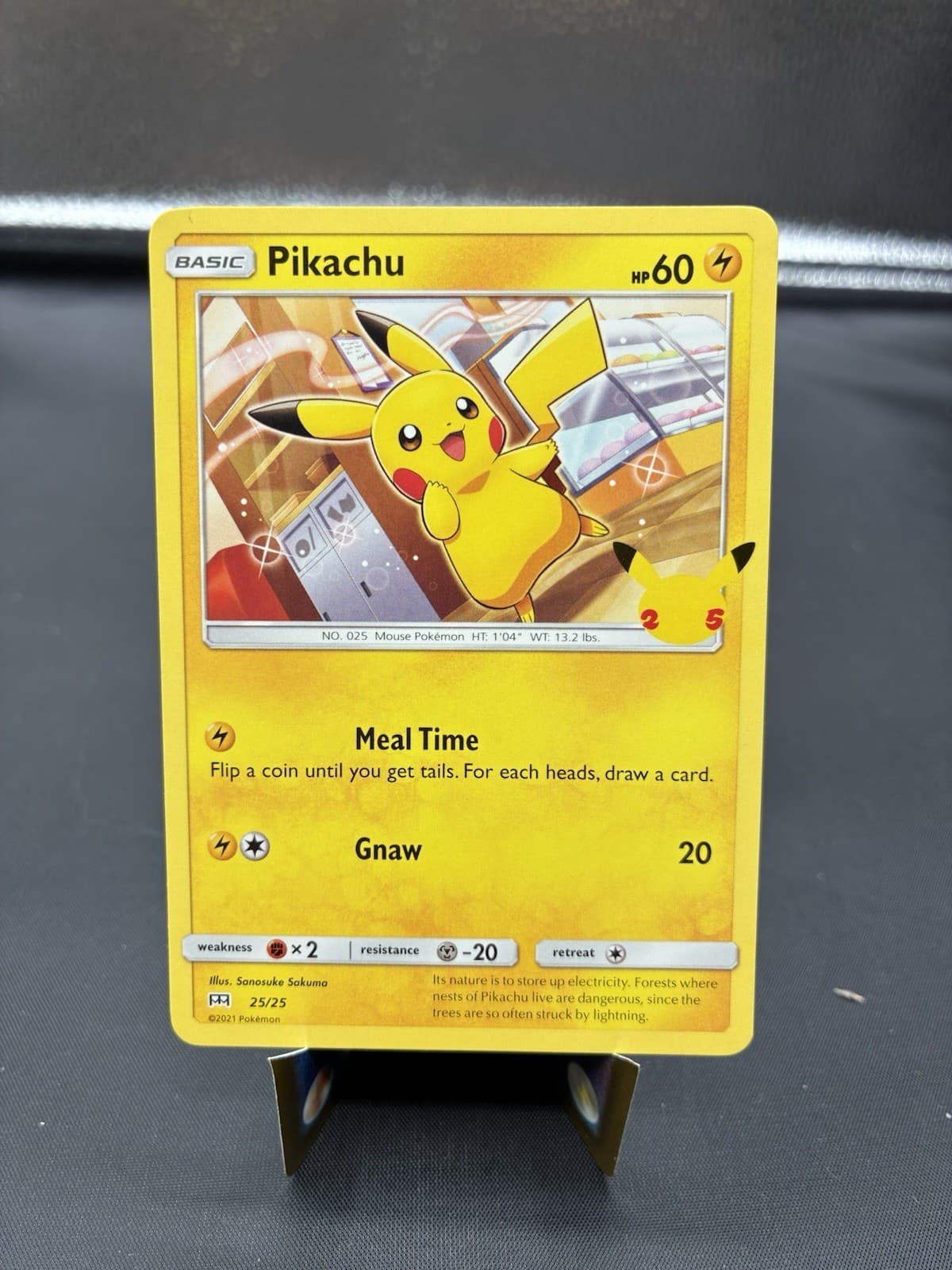 2021 Pokemon, McDonald's 25th Anniversary Promos, #25/25 Pikachu, Promo NM
